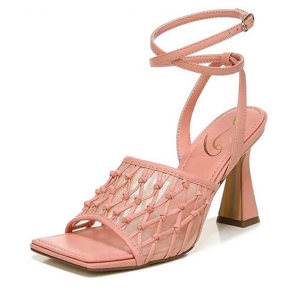 Sam Edelman Candice Canyon Clay Ankle Strap Square Open Toe Spool Heeled Sandal